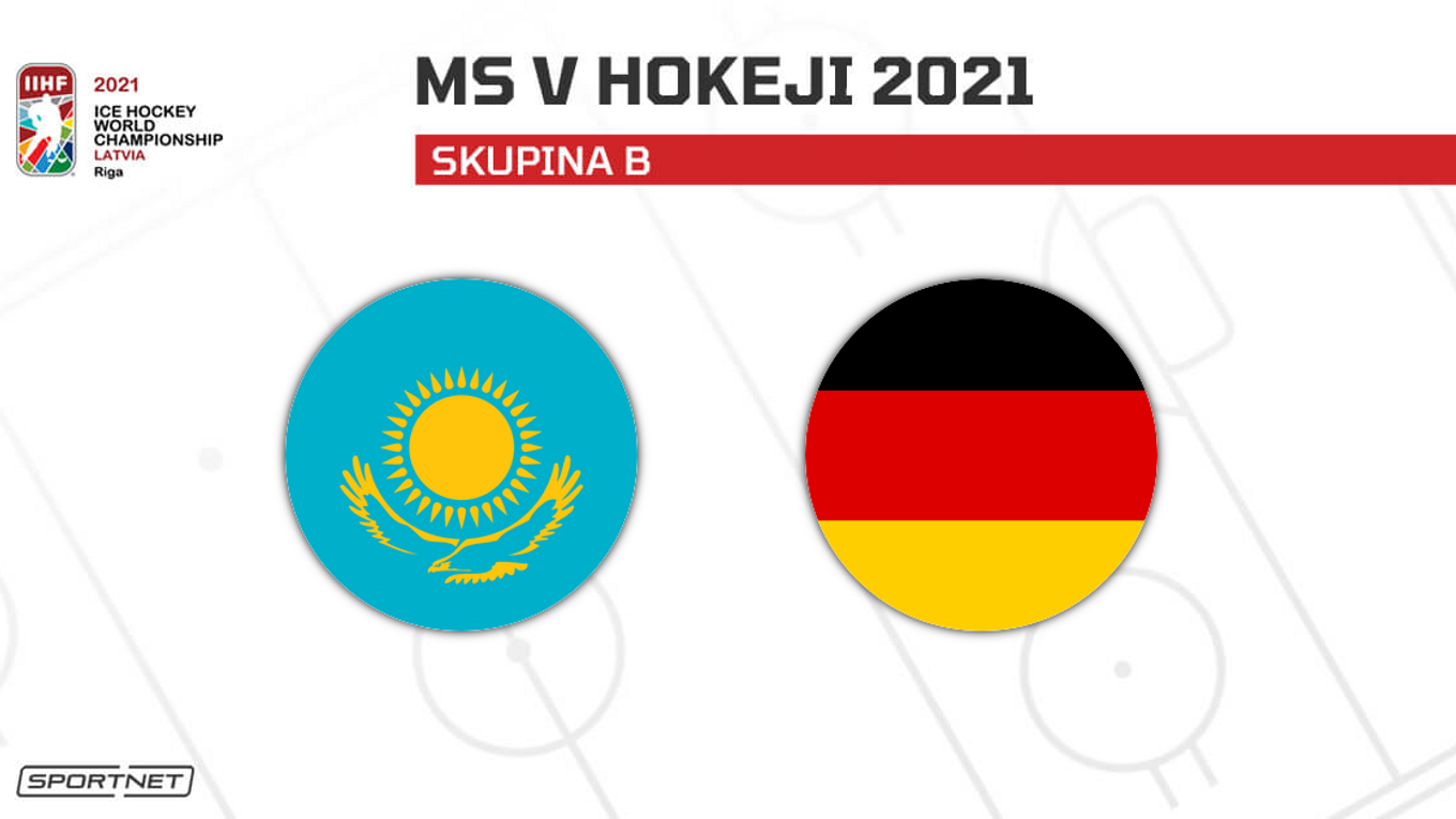 Kazachstan vs. Nemecko: ONLINE prenos zo zápasu na MS v hokeji 2021 dnes.