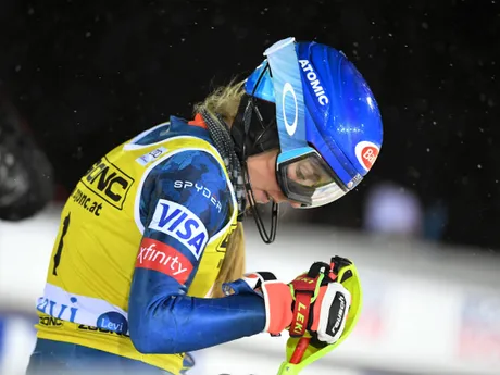 Mikaela Shiffrinová počas Svetového pohára v Levi 2020.