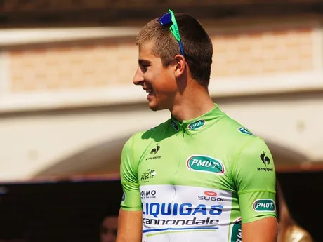 Peter Sagan na snímke z roku 2011 v drese tímu Liquigas - Cannondale