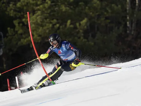 Sara Hectorová počas slalomu v Lienzi 2023.