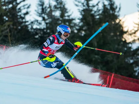Mikaela Shiffrinová počas slalomu v Jasnej 2024.