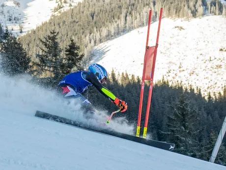 Mikaela Shiffrinová počas obrovského slalomu v Jasnej.