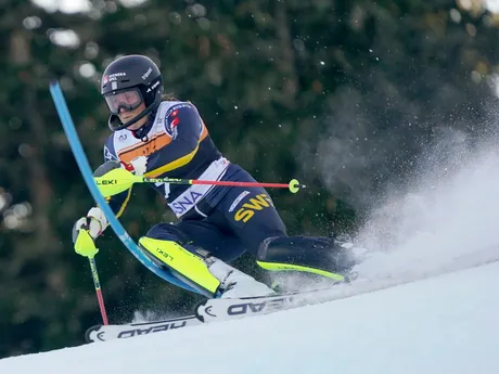 Sara Hectorová počas slalomu v Jasnej 2024.