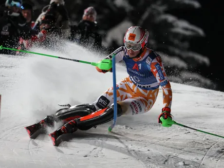 Petra Vlhová v 1. kole nočného slalomu vo Flachau.