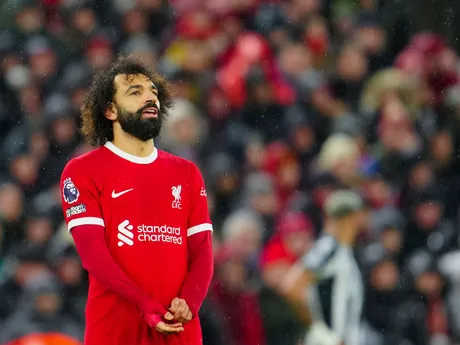 Mohamed Salah v zápase Liverpool FC - Newcastle United.