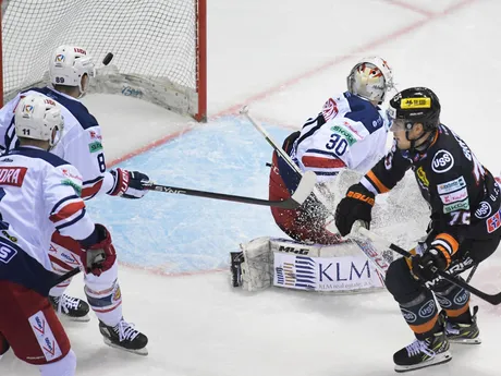 Alex Breton druhý gól v zápase HC Košice - HKM Zvolen.
