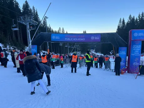 Fanúšikovia pred slalomom v Jasnej 2024.