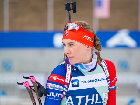 Slovenská biatlonistka Anastasia Kuzminová.