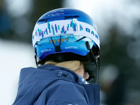 Mikaela Shiffrinová pred slalomom v Jasnej 2024.