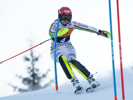  Lena Dürrová počas slalomu v Jasnej 2024.