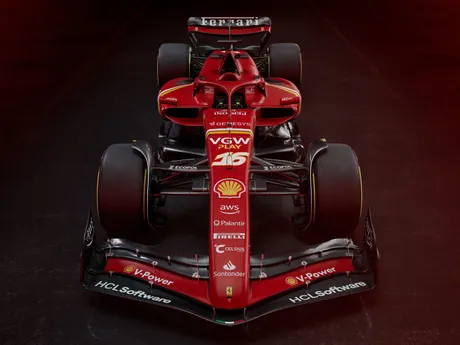 Monopost Ferrari s názvom SF-24 na sezónu F1 2024.