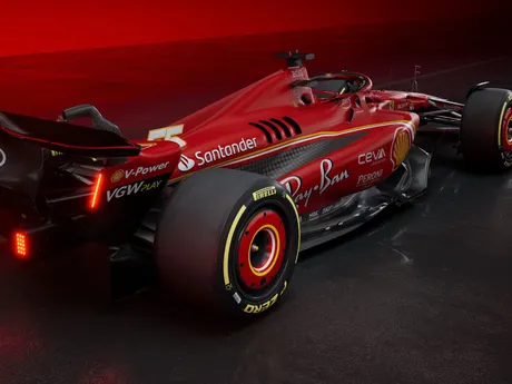 Monopost Ferrari s názvom SF-24 na sezónu F1 2024.