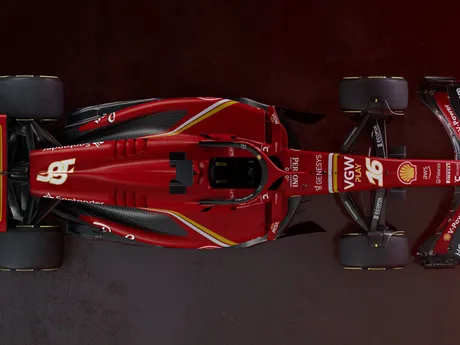 Monopost Ferrari s názvom SF-24 na sezónu F1 2024.