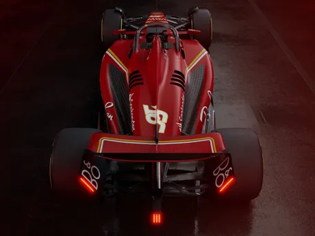 Monopost Ferrari s názvom SF-24 na sezónu F1 2024.