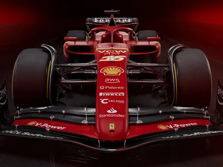 Monopost Ferrari s názvom SF-24 na sezónu F1 2024.