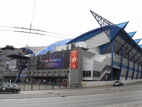 Steel Aréna počas hokejovej exhibície All Star Legendy 2024 Tím východ - Tím západ v Košiciach.