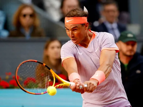Rafael Nadal v 1. kole turnaja v Madride. 
