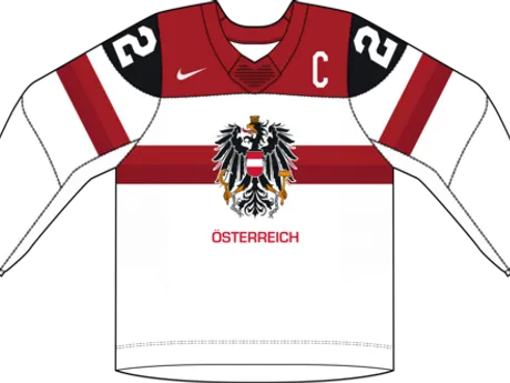 Rakúsko na MS v hokeji 2024 - dresy doma.