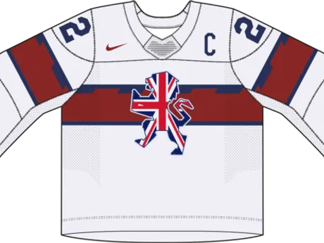 Veľká Británia na MS v hokeji 2024 - dresy doma.