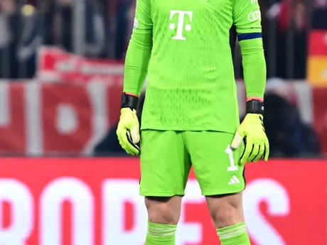 Manuel Neuer počas odvety štvrťfinále Ligy majstrov Bayern Mníchov - Arsenal FC. 