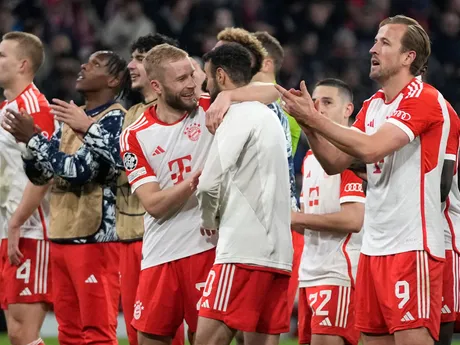 Radosť hráčov Bayernu Mníchov.