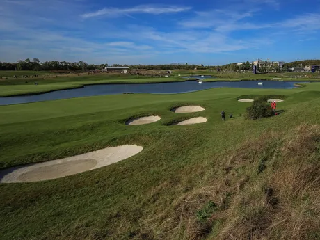 Ihrisko Le Golf National v Saint-Quentin-en-Yvelines, na ktorom sa uskutočnia golfové súťaže na OH 2024 v Paríži.