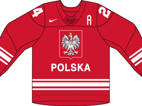 Poľsko na MS v hokeji 2024 - dresy vonku.
