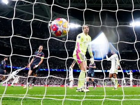 Federico Valverde sa teší po strelenom góle v prvom zápase štvrťfinále Ligy majstrov Real Madrid - Manchester City.
