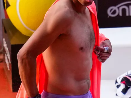 Rafael Nadal po zápase 1. kola turnaja v Madride. 