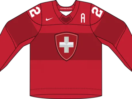 Švajčiarsko na MS v hokeji 2024 - dresy vonku.