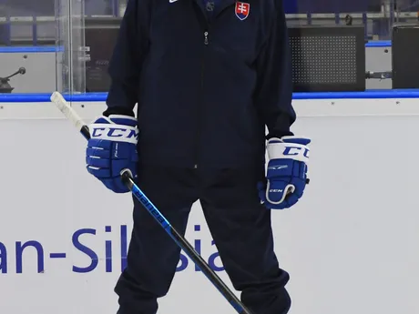 Craig Ramsay počas tréningu slovenskej hokejovej reprezentácie pred stredajším zápasom základnej B-skupiny Slovensko - Poľsko