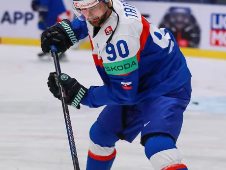 Tomáš Tatar pred zápasom Slovensko - Kazachstan v skupine B na MS v hokeji 2024.