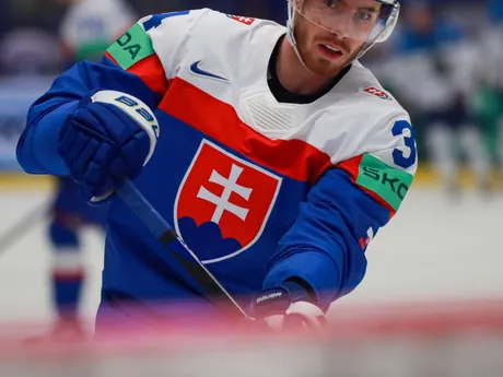 Peter Cehlárik pred zápasom Slovensko - Kazachstan v skupine B na MS v hokeji 2024.