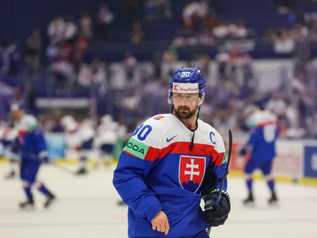 Tomáš Tatar pred zápasom Slovensko - USA v skupine B na MS v hokeji 2024.