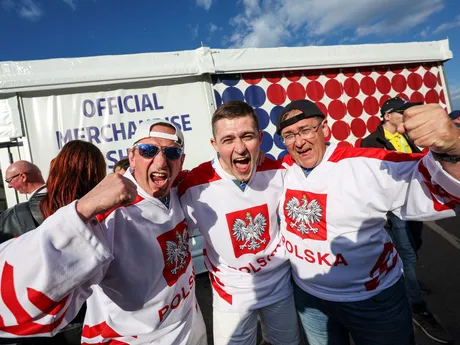 Momentka z fanzóny pred zápasom Slovensko - Poľsko na MS v hokeji 2024- 