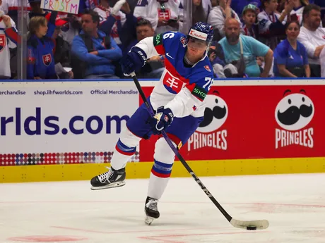 Martin Pospíšil pred zápasom Slovensko - Poľsko v skupine B na MS v hokeji 2024.