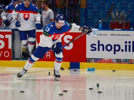 František Gajdoš pred zápasom Slovensko - Francúzsko v skupine B na MS v hokeji 2024.