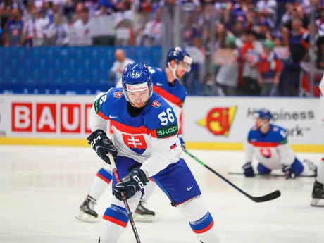 Marko Daňo pred zápasom Slovensko - Francúzsko v skupine B na MS v hokeji 2024.