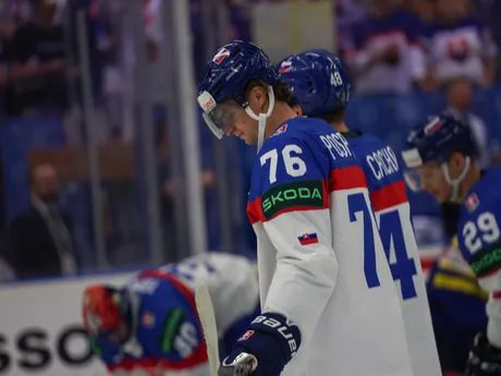 Martin Pospíšil pred zápasom Slovensko - Švédsko v skupine B na MS v hokeji 2024.