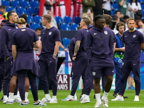 Futbalisti Anglicka pred zápasom Slovensko - Anglicko v osemfinále EURO 2024.