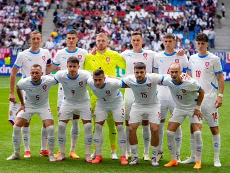 Český futbalový tím pred zápasom s Gruzínskom na EURO 2024.