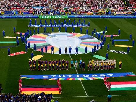 Úvod zápasu Nemecko - Maďarsko na EURO 2024. 
