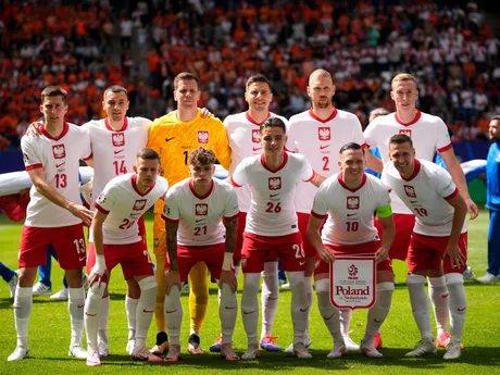 Poľskí futbalisti pred zápasom s Holandskom na EURO 2024