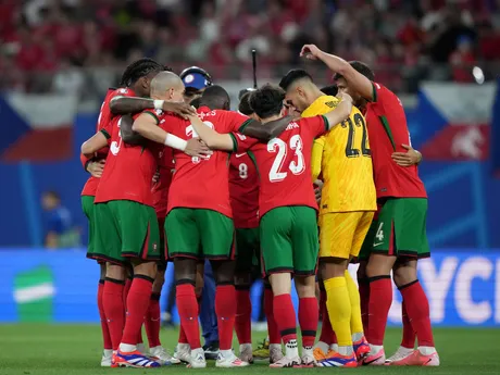 Futbalisti Portugalska pred zápasom Portugalsko - Česko na EURO 2024.