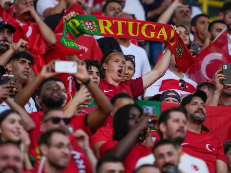 Na snímke sú portugalskí fanúšikovia počas ME vo futbale 2024.