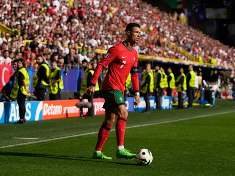 Portugalský futbalista Cristiano Ronaldo počas EURO 2024.