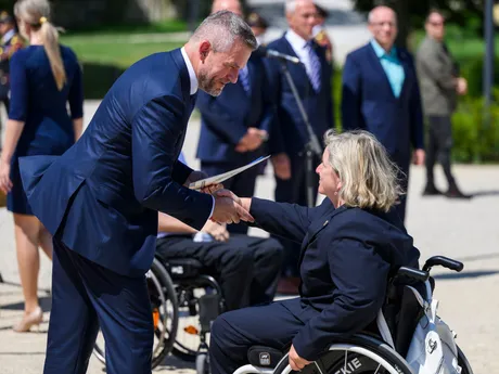 Slovenskí olympionici a paralympionci zložili prezidentovi Pellegrinimu slávnostný sľub