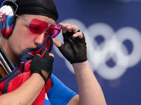 Slovenská strelkyňa Zuzana Rehák Štefečeková počas OH v Paríži 2024.