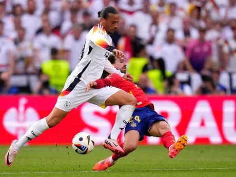 Leroy Sané v zápase Španielsko - Nemecko na EURO 2024.