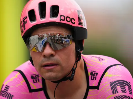 Stefan Bissegger počas 21. etapy na Tour de France 2024.